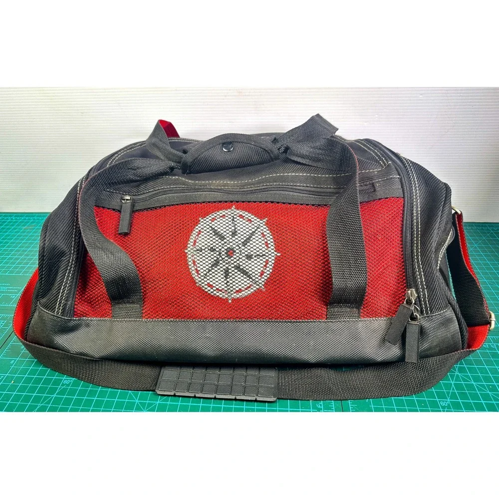 VTG 1997 Marlboro Unlimited Gear Duffle Bag Red Black Compass Logo Travel Gym